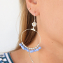 With top faceted beads you can make trendy bracelets and earrings: