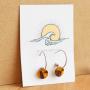 Make these earrings with the latest collection of stainless steel findings:
