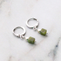 Create stylish earrings and bracelets with these new natural stone cube beads: