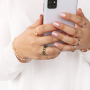 DIY: this is how you make trendy rings from top facet tube beads: