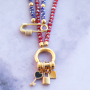 You can easily make these earrings, bracelets and necklace yourself with DQ European metal charms: