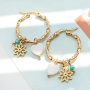 Get inspired and make trendy necklaces and earrings with the stainless steel charms and connectors