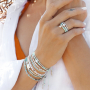 Get creative with mini beads and jump rings to make stylish jewellery