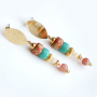 Design trendy jewellery with DQ Greek ceramic gold spot beads