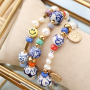 Inspiration to make unique jewellery with these hand painted ceramic beads