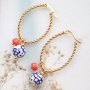 Inspiration to make unique jewellery with these hand painted ceramic beads