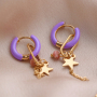 Earrings inspiration with colourful earrings creole