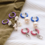 Earrings inspiration with colourful earrings creole