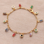 This is how you use crystal glass charms and connectors in your jewellery