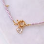 Minimalistic necklaces with glass seed beads 
