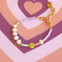 Use this beautiful ribbon for your bracelet collection