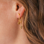 Create popular earrings with stainless steel charms