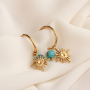Create popular earrings with stainless steel charms