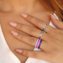 Combine various rings to create an elegant look
