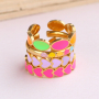This is how you wear these bright coloured stainless steel rings
