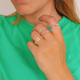 How to make rings with zirconia beads