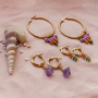 Design an earring collection with stainless steel creoles