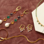 Incorporate crystal glass charms into beautiful jewellery sets