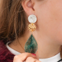 How to design earrings with crocheted pendants