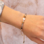 Bracelet inspiration with glass rondelle beads