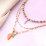 Jewellery inspiration with colourful Resin Mano fico pendants