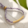Get creative with stitched elastic ribbon Ibiza and stainless steel tube beads