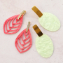How to design summer earrings with resin pendants own designs