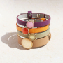 Making fancy bracelets with Cuoio bracelets