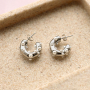 Here's how to combine these stainless steel bracelets and earrings