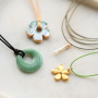 Trendy macram&eacute; bead cord braided for the most beautiful necklaces 