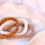 This is how to combine top faceted bracelets