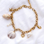 Get creative with large shell pendants