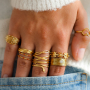 Create unique combinations with our new stainless steel rings