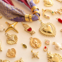 Create unique jewellery with hearts, country, and smiley charms