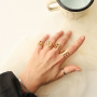 Stylish stainless steel rings