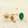 Inspiration time with stainless steel rings with enamel