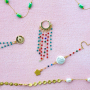 Inspiration time with stainless steel findings belcher chain with colours