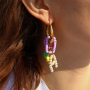 Create trendy jewellery with coloured keychain findings