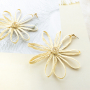 Inspiration time with raffia and denim earrings