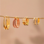 Mix & match with our stainless steel earring collection
