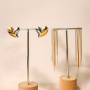 Inspiration with stainless steel earrings