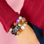 Jewellery making with glass beads and ceramic beads
