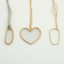 Create necklaces and earrings with stainless steel charms