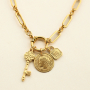 Create necklaces and earrings with stainless steel charms