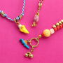 Create colourful jewellery with stainless steel charms