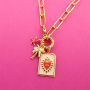 Create playful necklaces with stainless steel charms and letters
