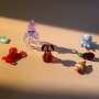 Make colourful necklaces with glass charms