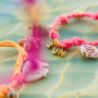 Inspiration with shell beads and elastic cord