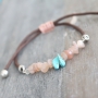 Must-have arm-candy with chips stone beads to create yourself