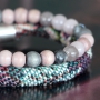 Nice arm candy made with stitched cord bohemian style